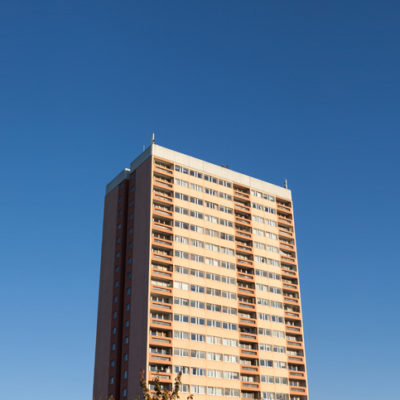 A picture of a tall building