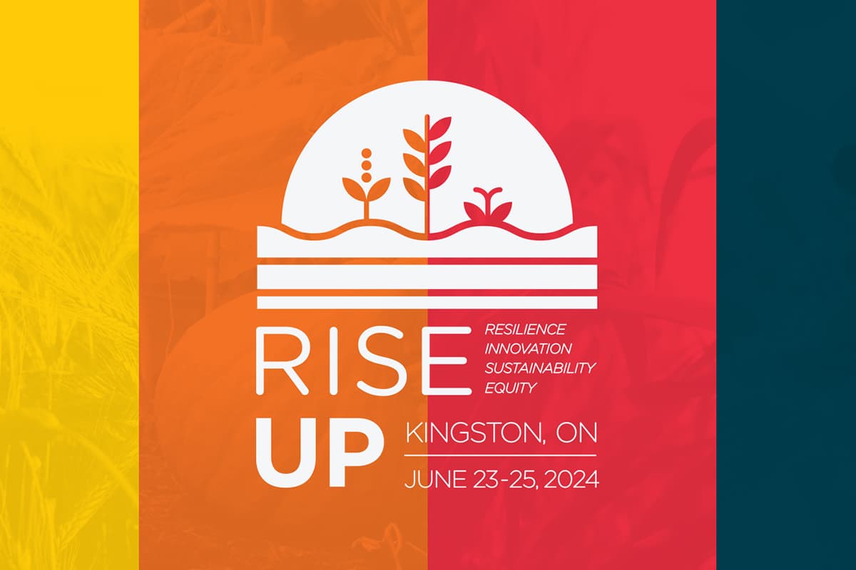 A promotion for the Rise Up Conference in Kingston Ontario in June 2024.