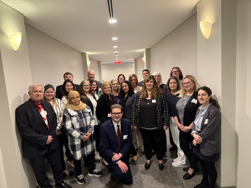 The Feed Ontario team and food bank representatives at Queen's Park during our Day of Action.