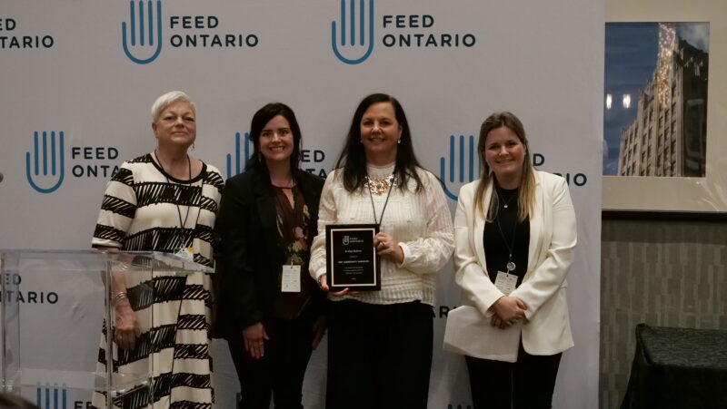 GBF Community Services receiving a leadership award.