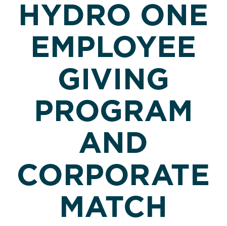 Programme de dons des employés de Hydro One et contribution de l'entreprise
